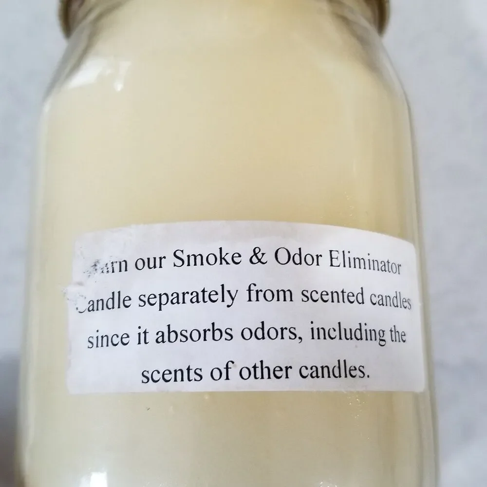 Vintage smoke and odor control candle in mason jar nos North Carolina mtn candle - Picture 2 of 6